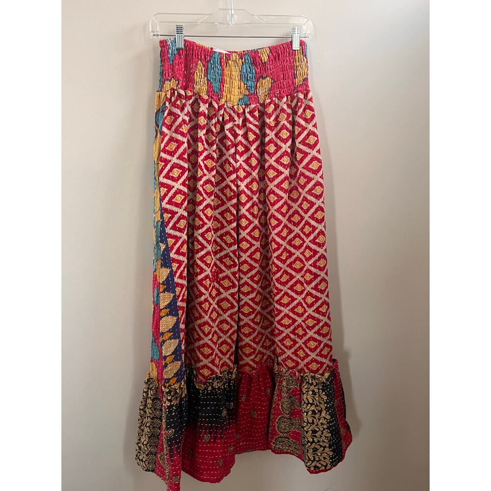 Kantha Bae Joplin pants one size boho pink dress like a hippie rock star NWT